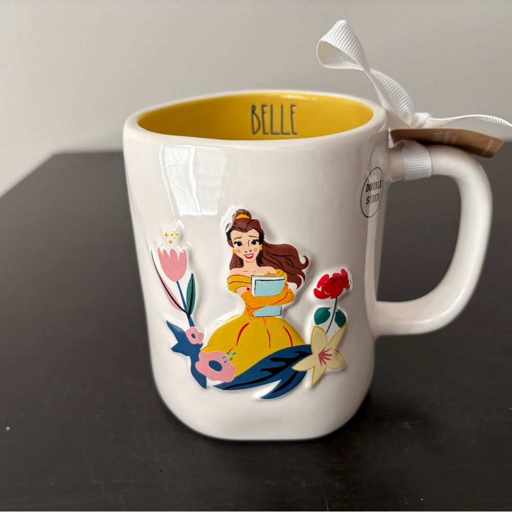 Rae Dunn Disney Princess I’d Rather Be Reading Mug Double Sided